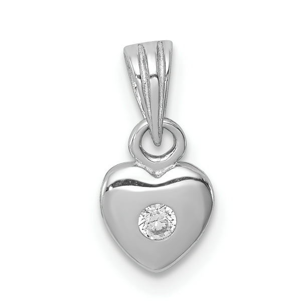 925 Sterling Silver Cubic Zirconia Cz Heart Pendant Charm Necklace Love Fine Jewelry For Women Gifts For Her 
